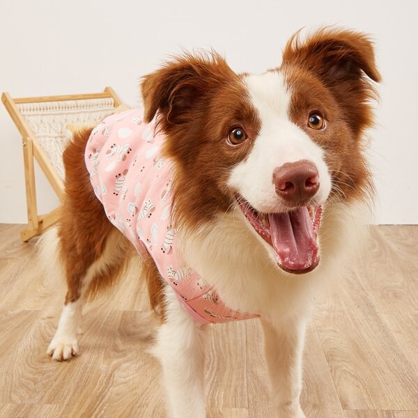 

Cartoon Graphic Pet Tank, Pink