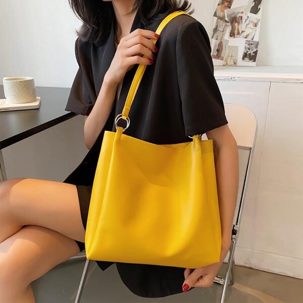 

Minimalist Tote Bag, Yellow