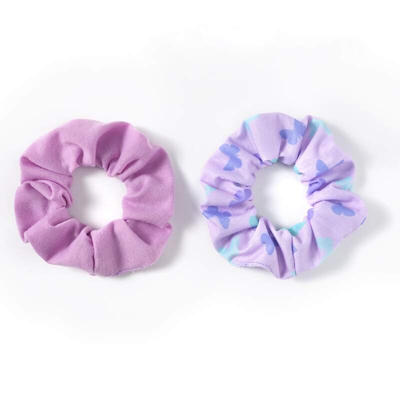 

2pcs Graphic Scrunchie, Multicolor