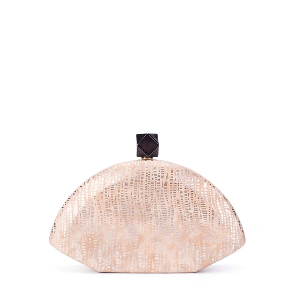 

Structured Chain Box Bag, Apricot