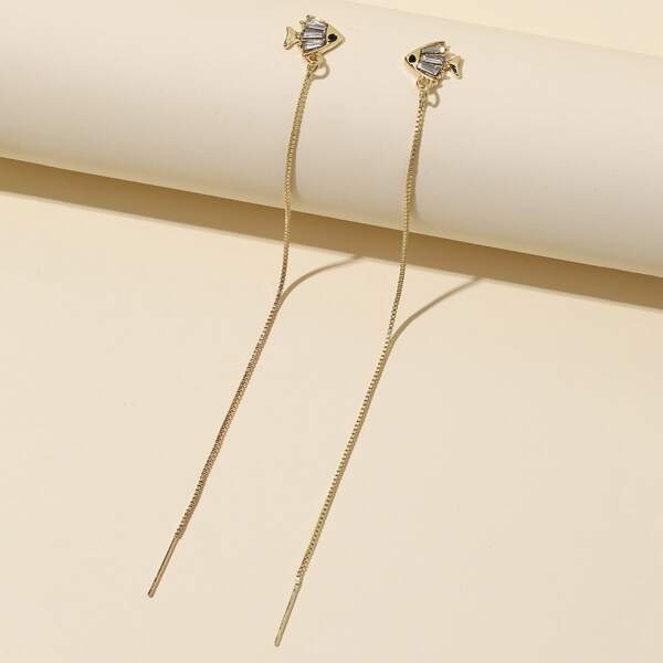 

Fish Decor Earrings, Gold