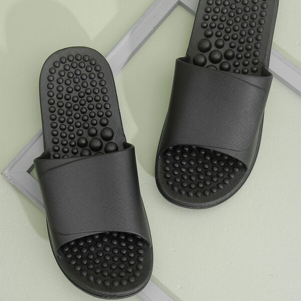 

Men Minimalist Shower Slides, Black