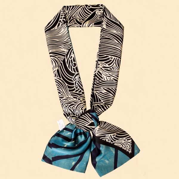 

Graphic Twilly Scarf, Multicolor