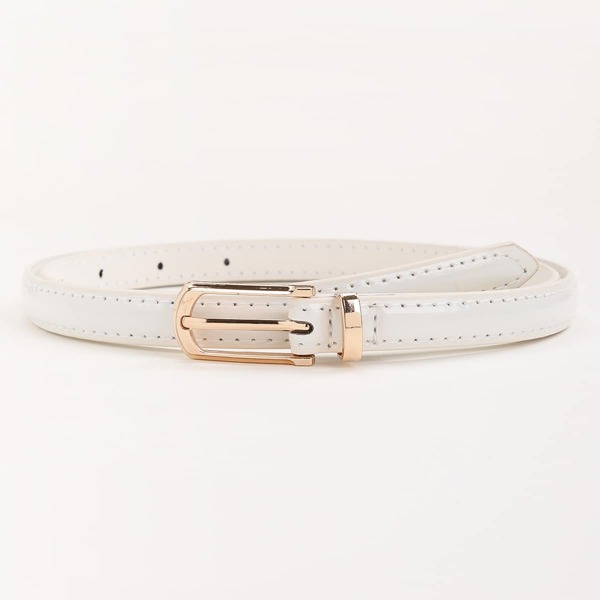 

PU Leather Belt, White
