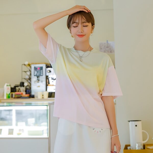 

Ombre Drop Shoulder Tee, Multicolor