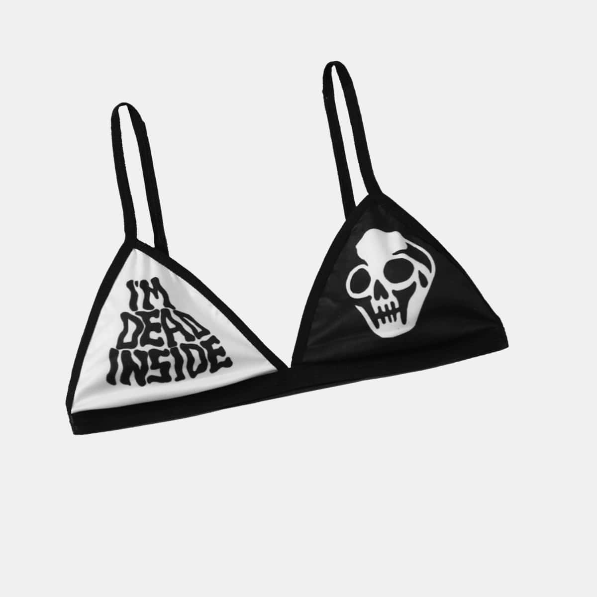 

Skull Bra, Black and white