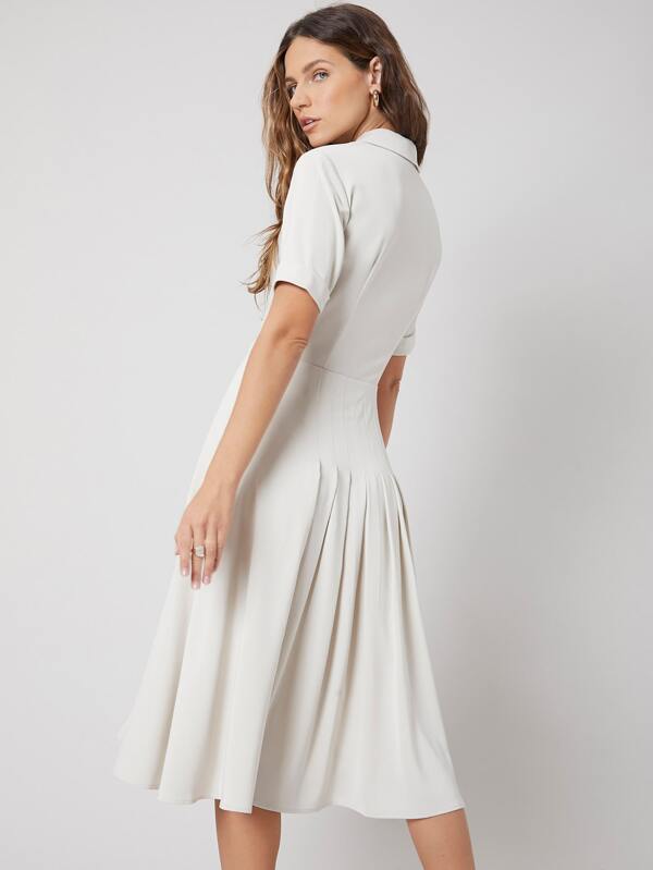 flowy shirt dress