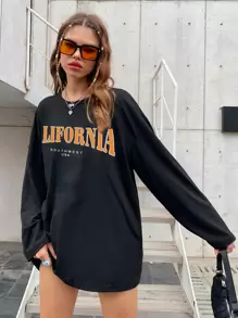 Letter Graphic Tee - Black - View 4