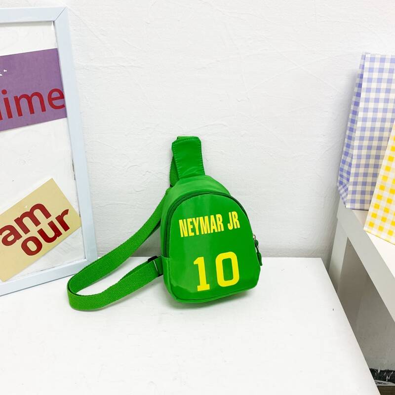 

Letter Graphic Sling Bag, Green