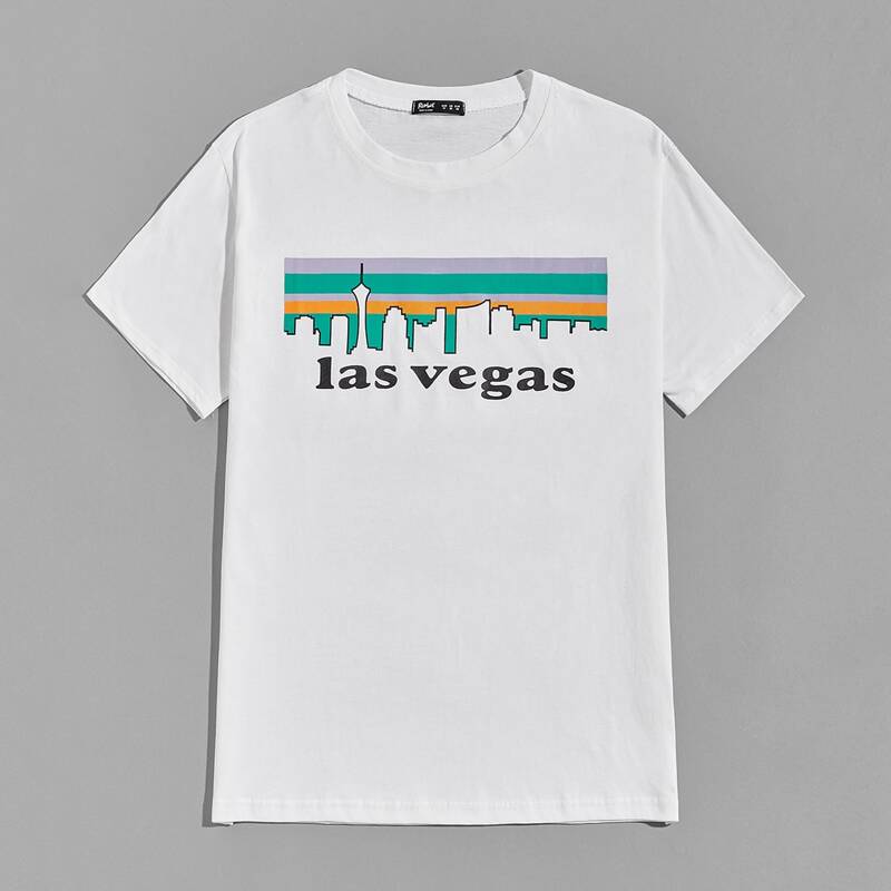 

Guys Letter Graphic Tee, White