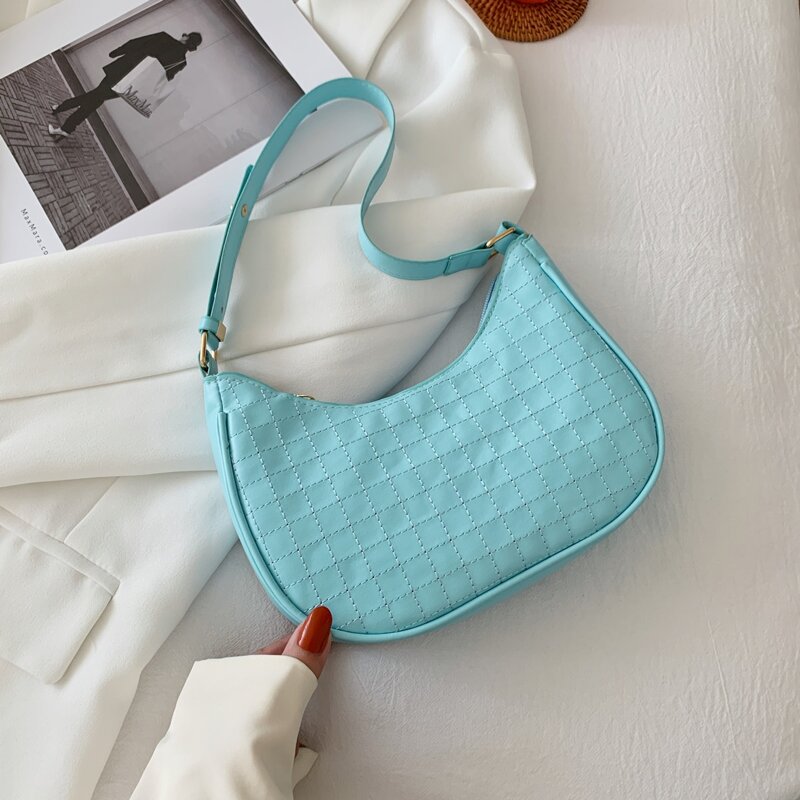 

Stitch Detail Shoulder Bag, Blue