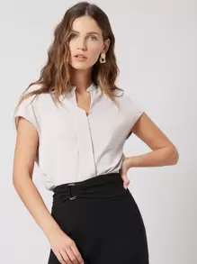 MOTF PREMIUM STRAIGHT BATWING SLEEVE TOP - Dusty Pink - View 7