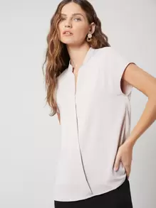 MOTF PREMIUM STRAIGHT BATWING SLEEVE TOP - Dusty Pink - View 10