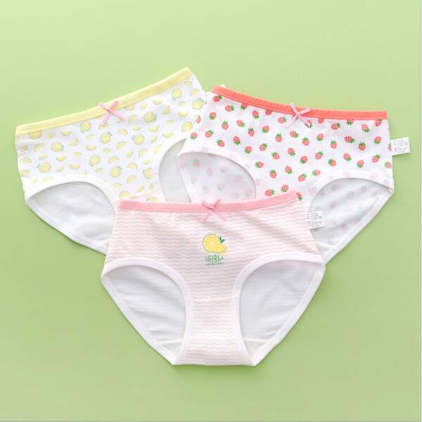 

Toddler Girls 3pack Fruit Print Briefs, Multicolor