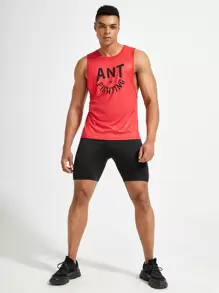 Hombres Mallas Deportivas unicolor - Negro - Ver 3