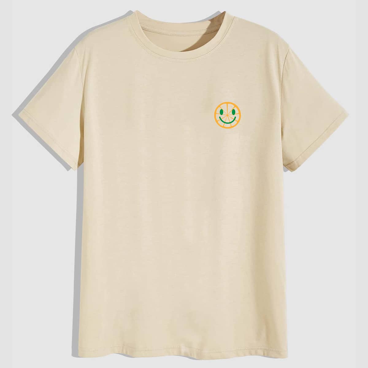 

Guys Graphic Tee, Apricot