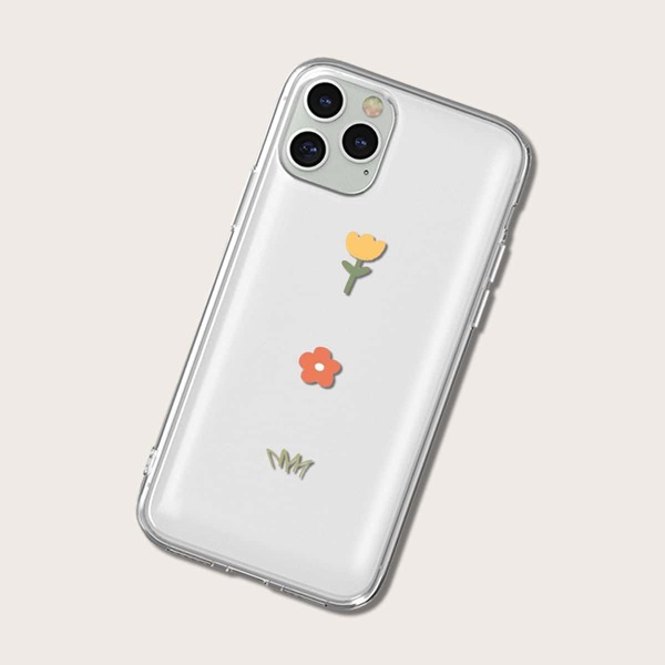 

Flower Graphic Phone Case, Multicolor