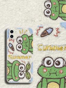 Funda para móvil con estampado de rana de dibujos animados - Multicolor - Ver 3