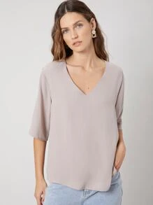 MOTF PREMIUM REGULAR FIT TOP - Dusty Purple - View 6