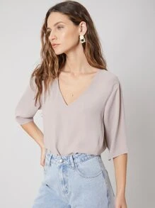 MOTF PREMIUM REGULAR FIT TOP - Dusty Purple - View 9