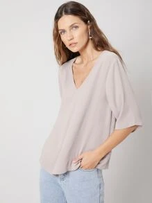 MOTF PREMIUM REGULAR FIT TOP - Dusty Purple - View 10