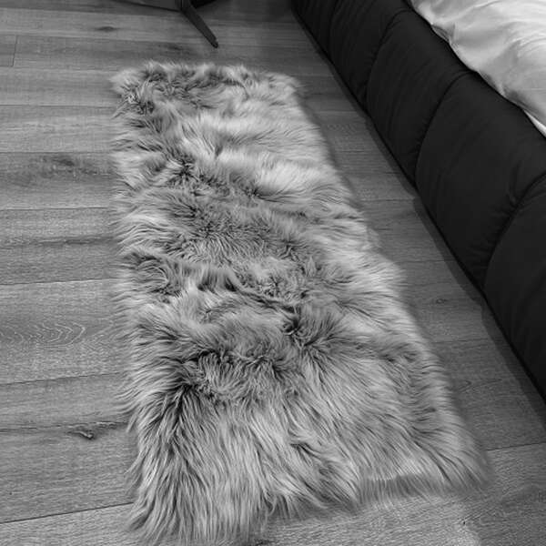 

Plain Plush Rug, Grey