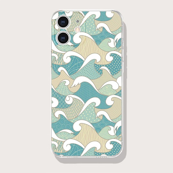

Wave Pattern Phone Case, Blue