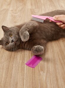 2入組寵物梳子套裝 - 玫紅色 - 查看 2