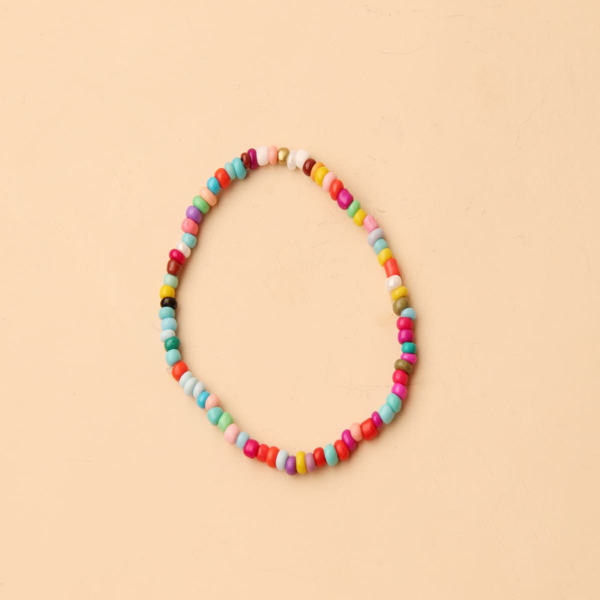 

1pc Colorful Beaded Bracelet, Multicolor
