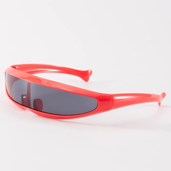 

Men Wrap Around Sunglasses, Red