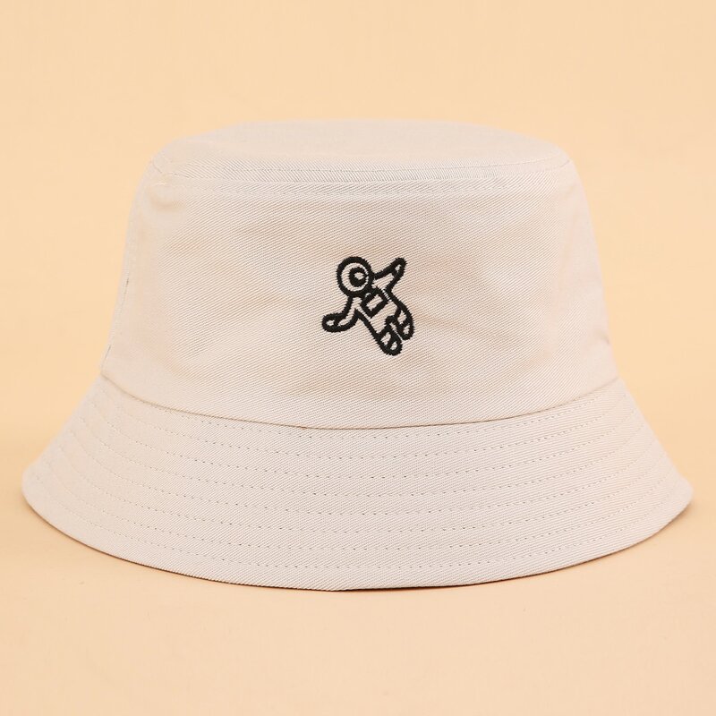 

Astronaut Embroidery Bucket Hat, Beige