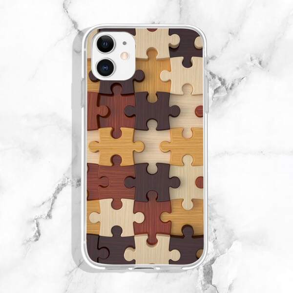 

Puzzle Pattern Phone Case, Multicolor