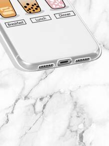 飲料圖案手機殼 - 無色 - 查看 3