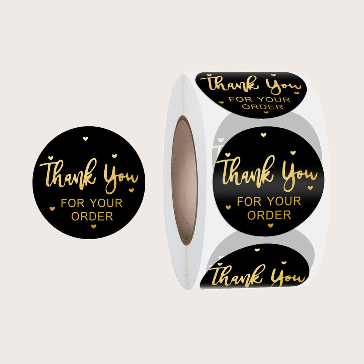 

500pcs Slogan Graphic Gift Sticker, Black