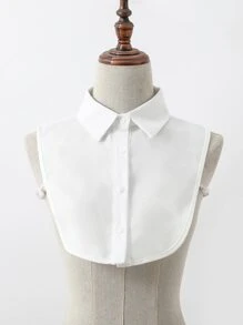 1pc Fashion women accessories Minimalist Dickey False Blouse Collar fake collar women faux collar - White - View 3