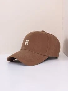 Men's Casual Solid Baseball Cap - Coffee Brown - View 1