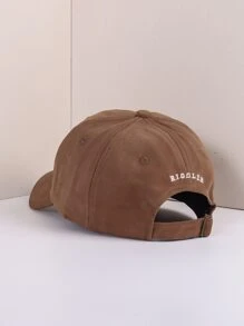 Men's Casual Solid Baseball Cap - Coffee Brown - View 2