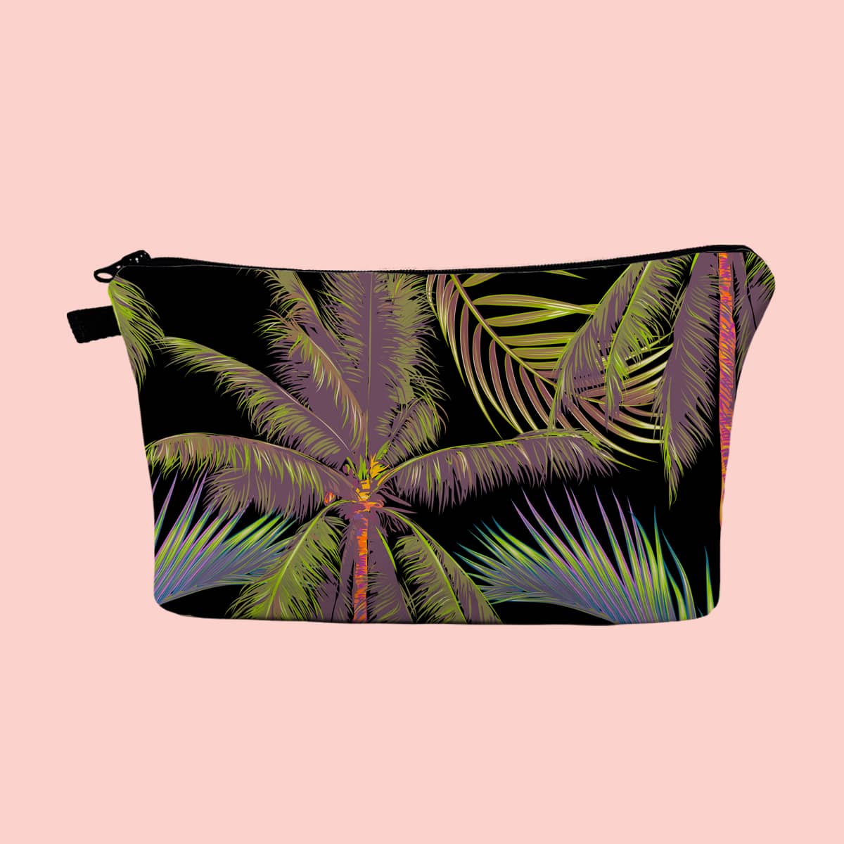

Coconut Tree Print Makeup Bag, Multicolor