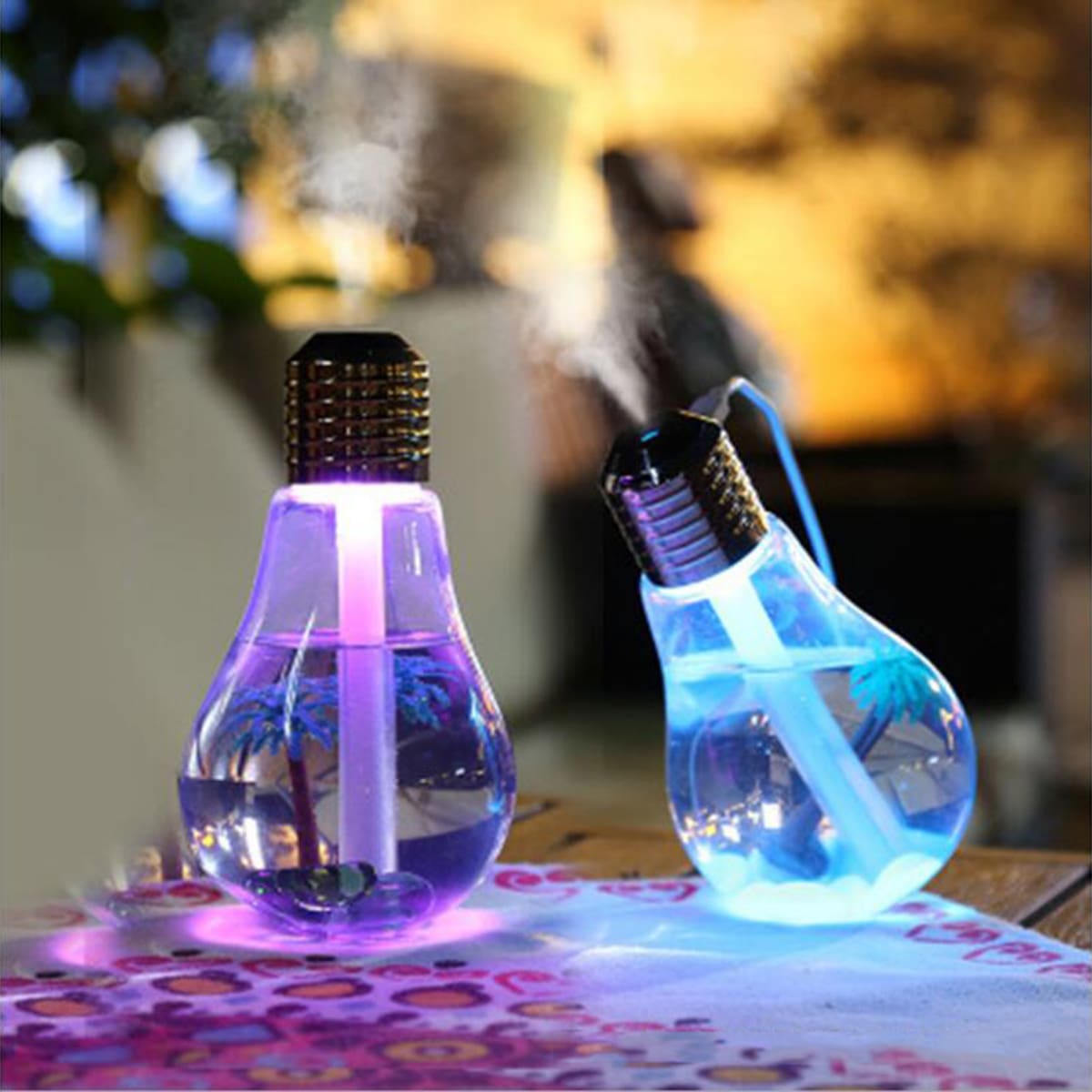 

1pc Bulb Shaped USB Humidifier, Multicolor