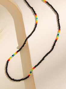 2 Miếng Dây chuyền che mặt Kết cườm - Nhiều màu - Xem 2