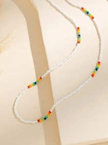 2 Miếng Dây chuyền che mặt Kết cườm - Nhiều màu - Xem 5