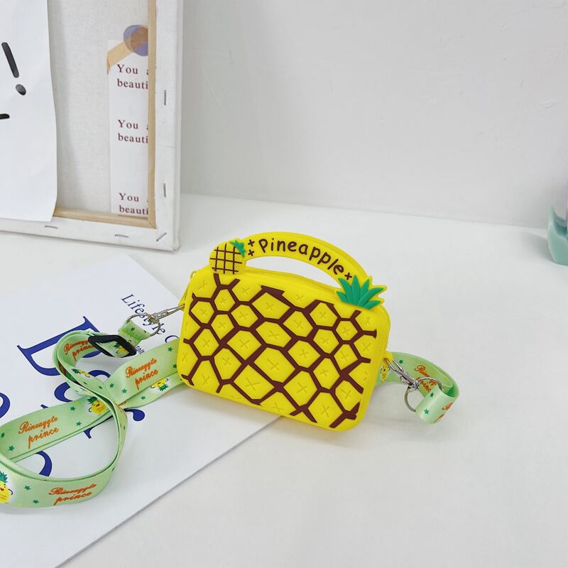

Mini Pineapple Design Box Bag, Yellow