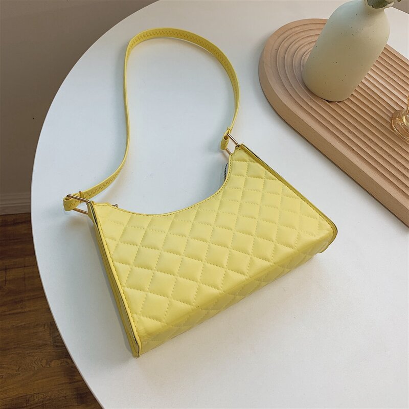 

Quilted Shoulder Bag, Yellow