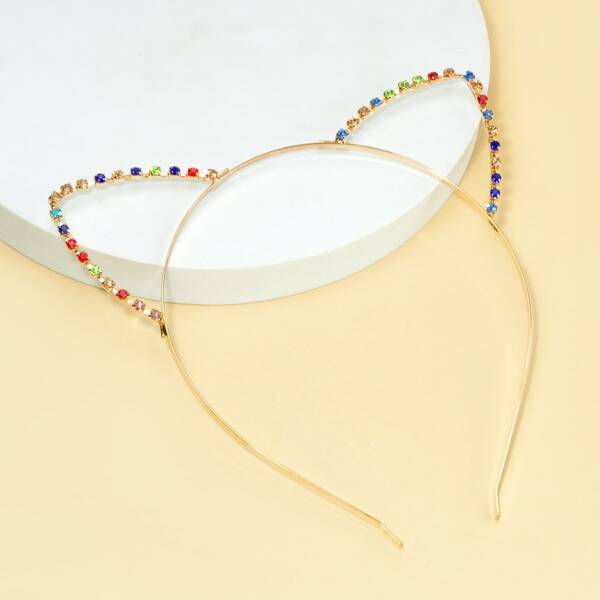 

Toddler Girls Rhinestone Decor Hair Hoop, Multicolor