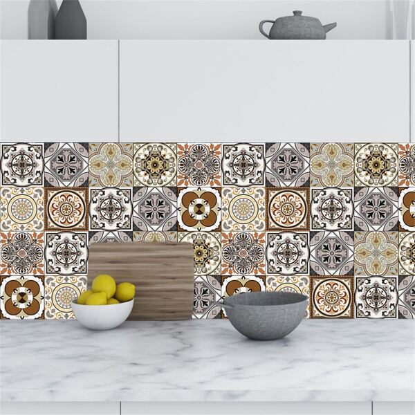 

10pcs Graphic Print Wall Sticker, Multicolor