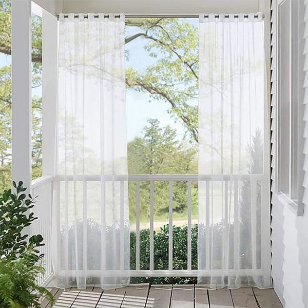 

Solid Color Single Panel Curtain, White