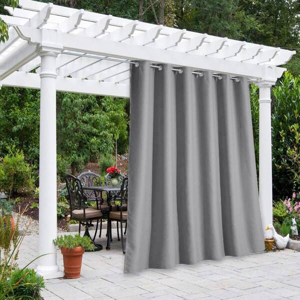 

Solid Color Single Panel Blackout Curtain, Grey