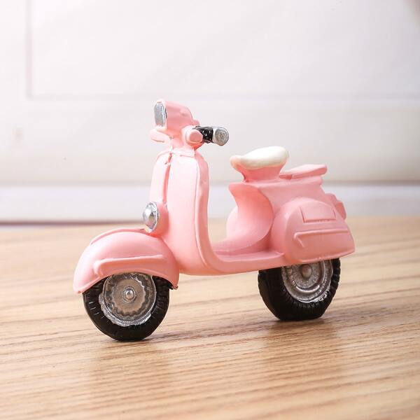 

1pc Motorcycle Art Decoration, Pink