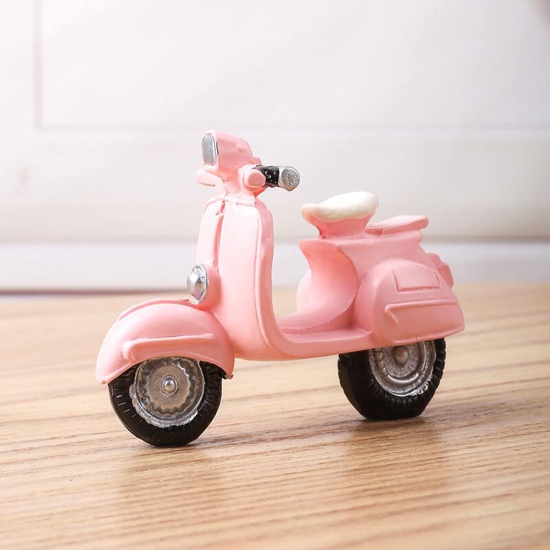 

1pc Motorcycle Art Decoration, Pink