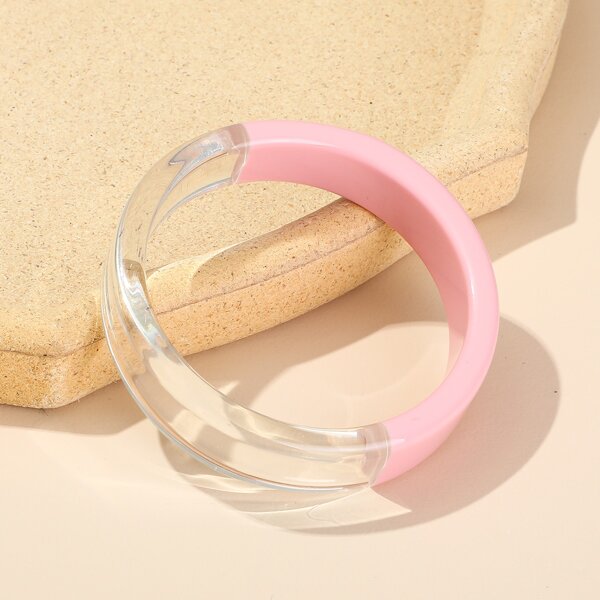 

1pc Resin Bangle, Multicolor
